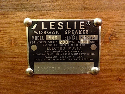 Leslie 147 technisch generalüberholt, Holz Note 2- mit integrierten Tragegriffen